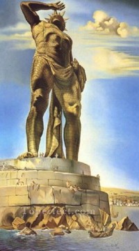 ロードス島の巨像 1954 シュルレアリスム Oil Paintings